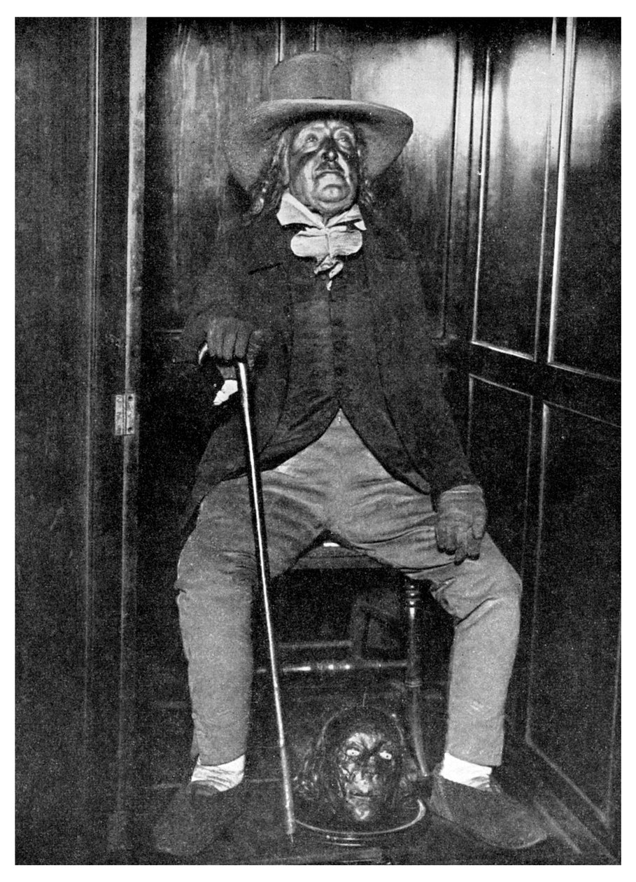 Efígie de Jeremy Bentham com a cabeça embalsamada, University College, Londres, 1956 de Unbekannt
