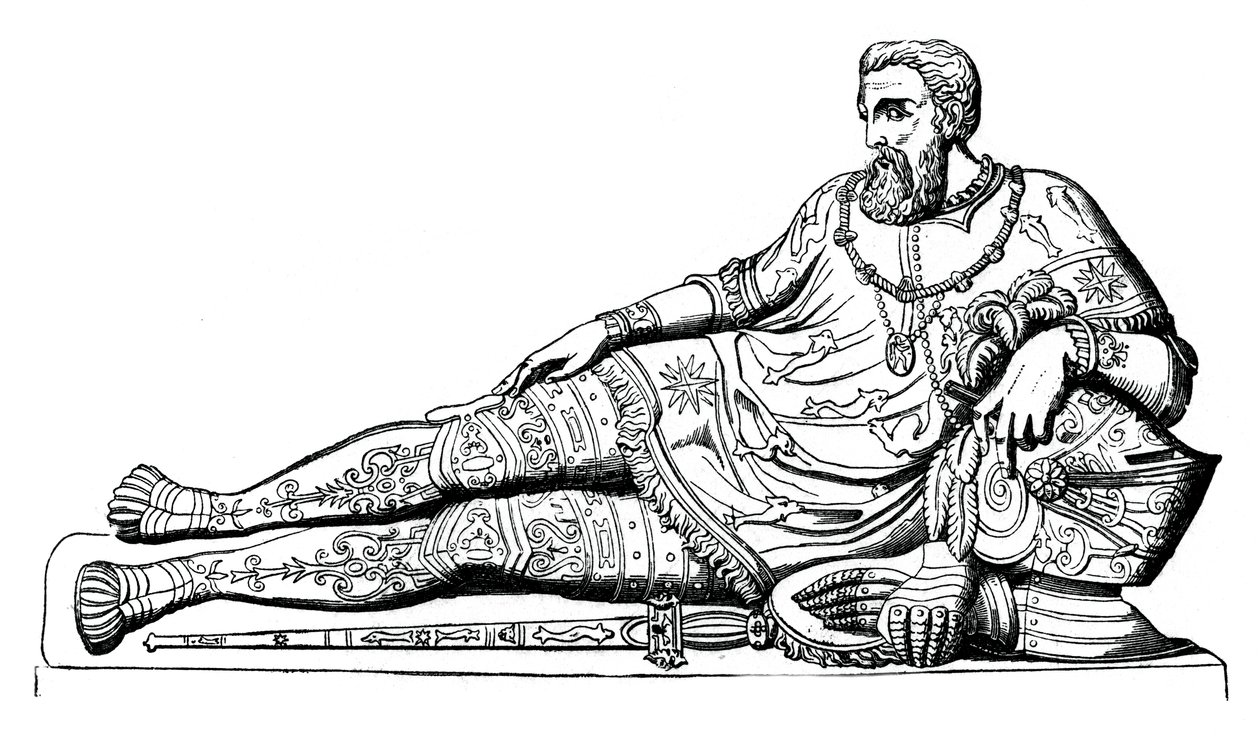 Efígie de Philippe de Chabot, Almirante da França, c1570, 1870 de Unbekannt