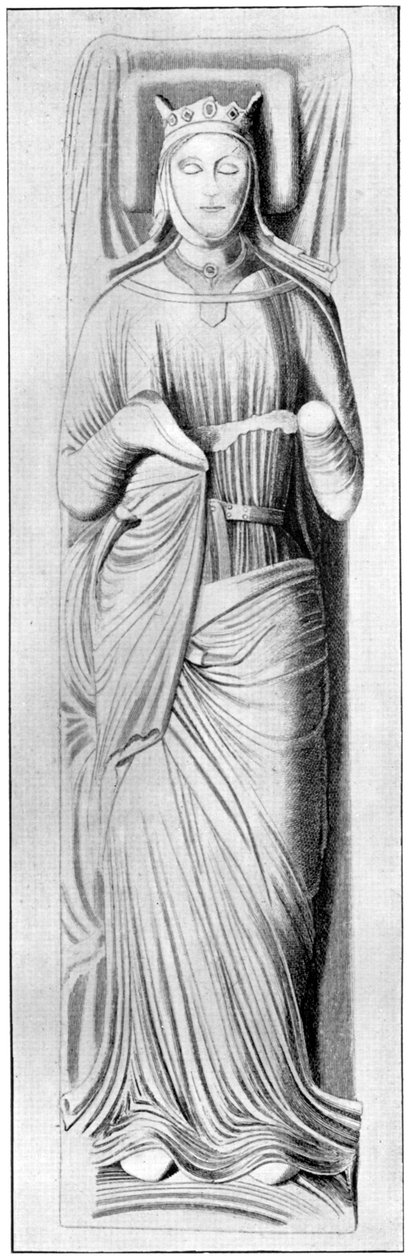 Efígie da rainha Eleanor, consorte de Henrique II, século XIII, 1910 de Unbekannt
