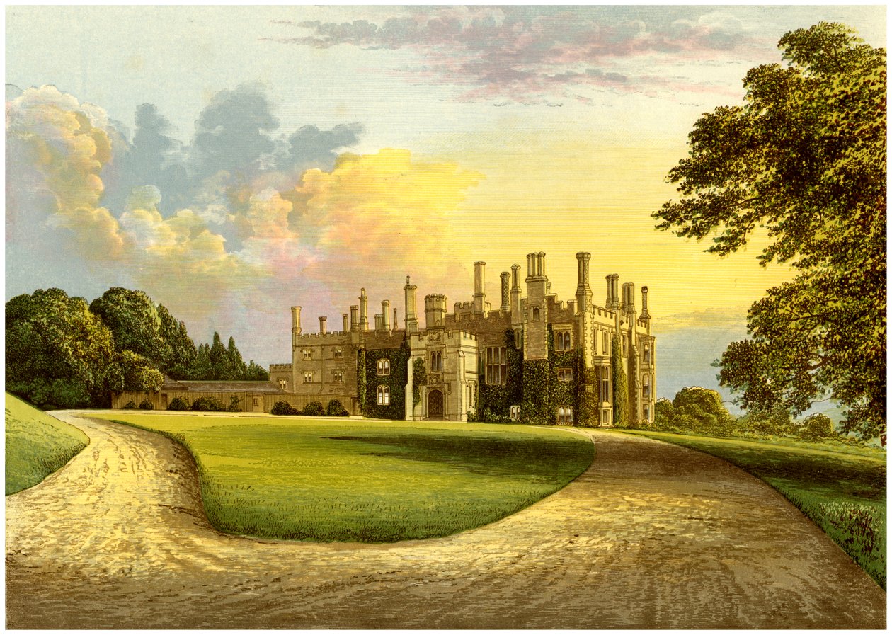 Eggesford House, Devon, casa do conde de Portsmouth, c1880 de Unbekannt