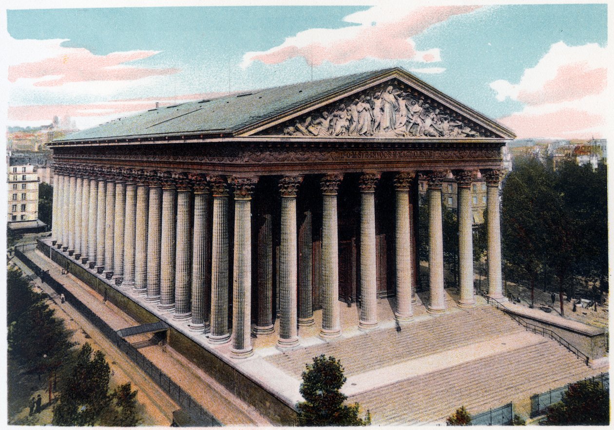Igreja da Madeleine, Paris, c1900 de Unbekannt