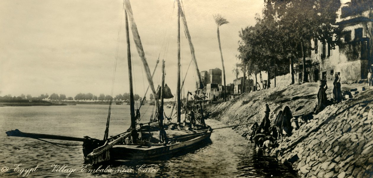 Egito - vila Embaba, perto do Cairo, c1918-c1939. de Unbekannt