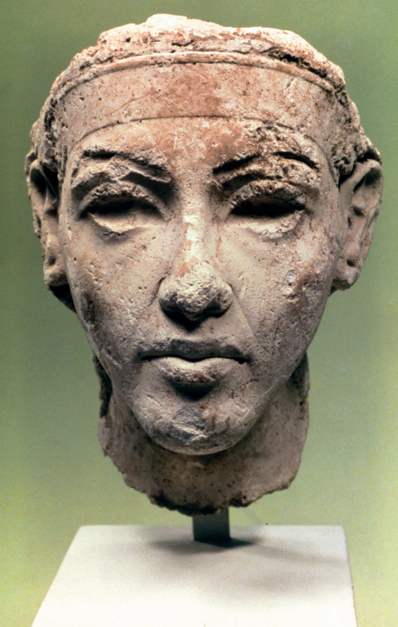 Cabeça egípcia, período de Amarna, 1350 aC de Unbekannt
