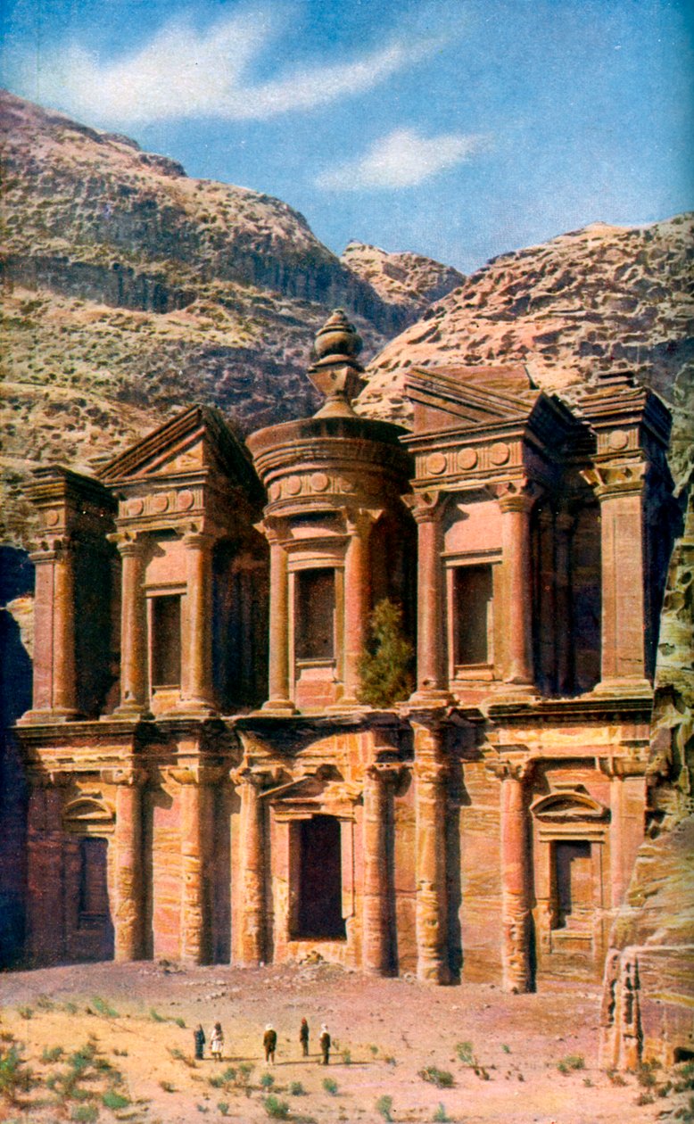 El Deir, o Mosteiro, Petra, Jordânia, c1924 de Unbekannt