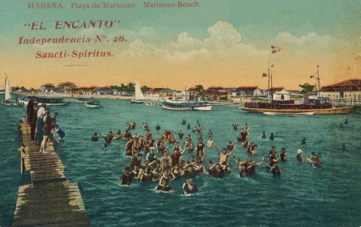 A independência do charme, Sancti-Spiritus. Praia do Marianao. Havana, c1910 de Unbekannt