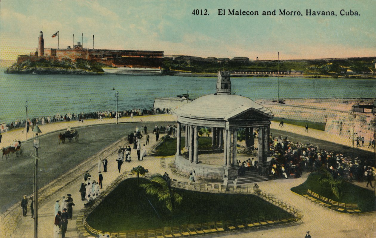 El Malecon e Morro, Havana, Cuba, c1915. de Unbekannt