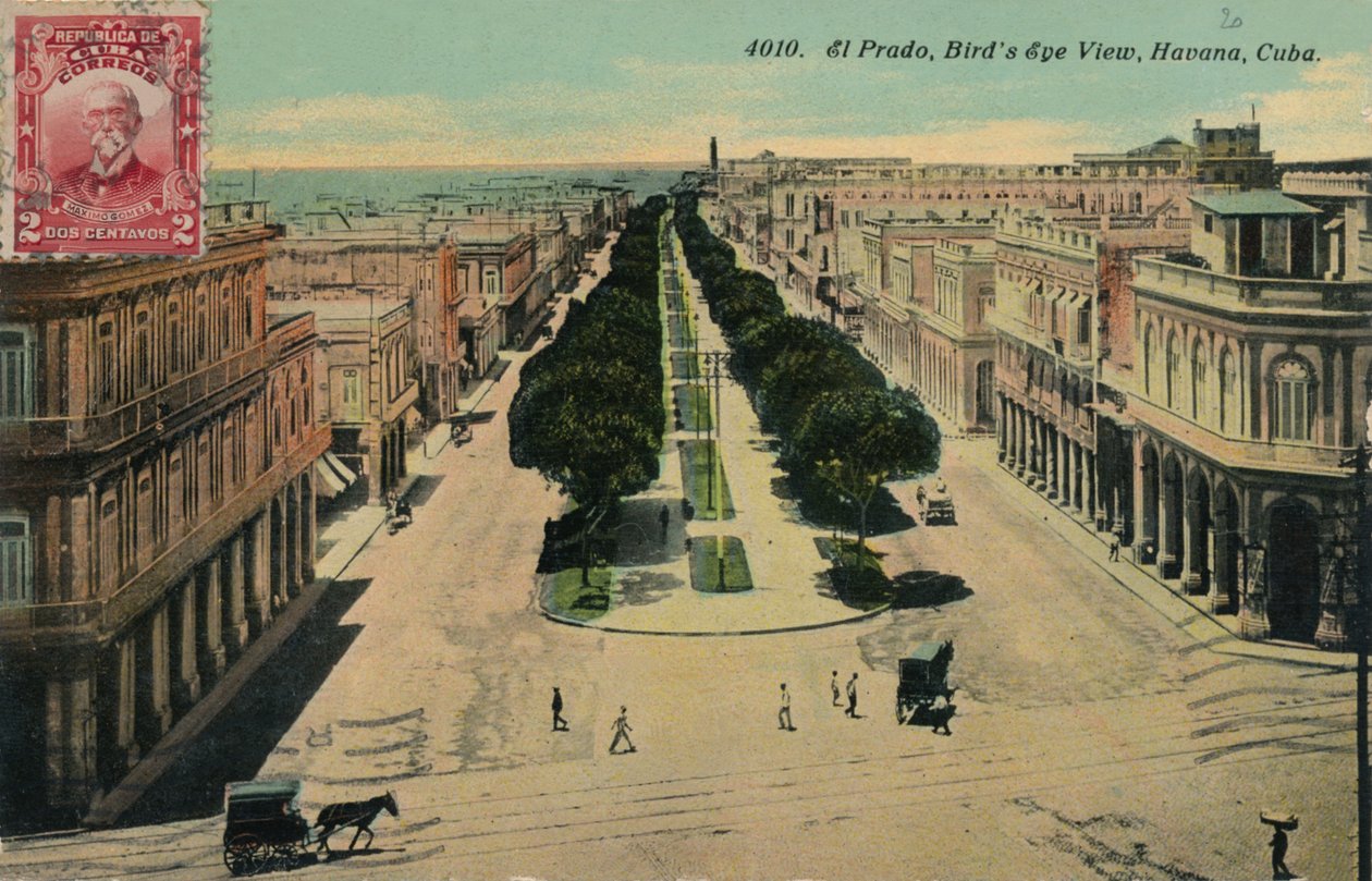 El Prado, Vista Aérea, Havana, Cuba, 1911 de Unbekannt