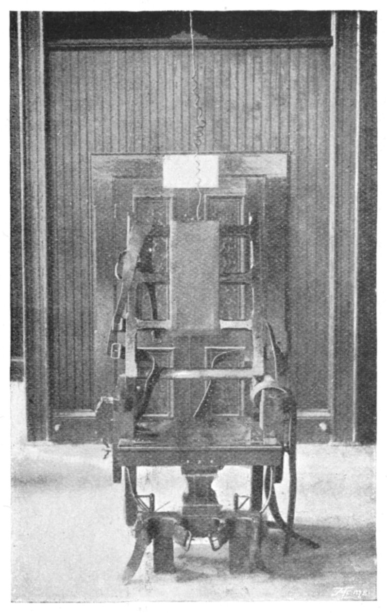 Cadeira elétrica, 1898 de Unbekannt