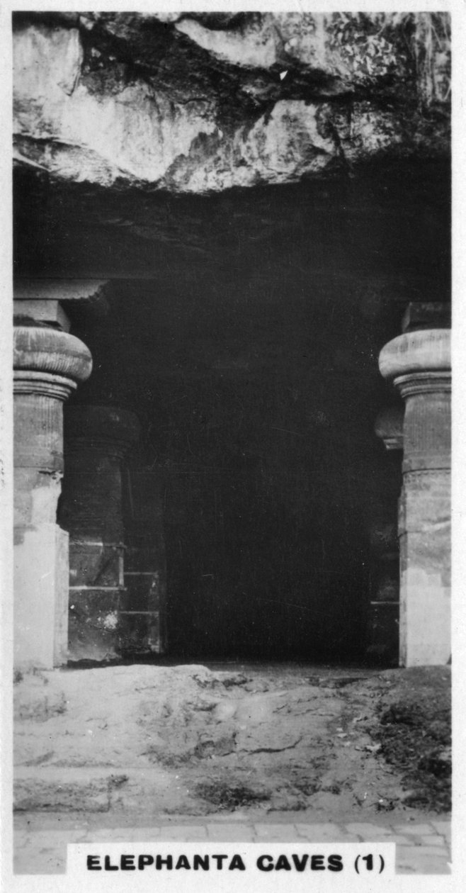 Cavernas de Elephanta, Bombaim, Índia, c1925 de Unbekannt