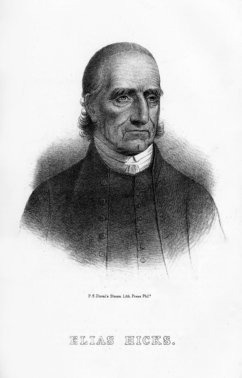 Elias Hicks, pregador americano, 1854 de Unbekannt