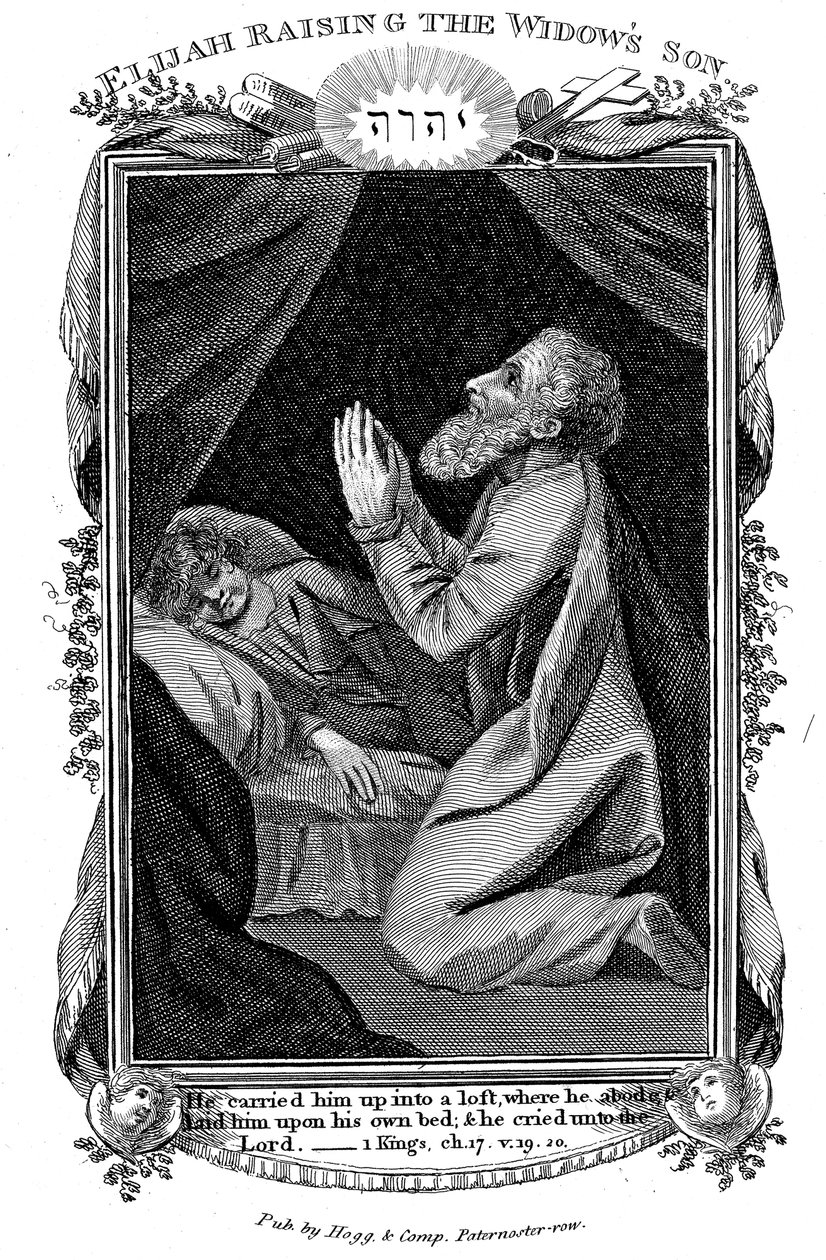 Elias, filho das viúvas, c1808 de Unbekannt