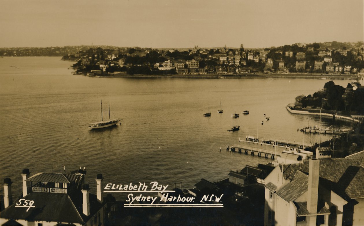 Elizabeth Bay, porto de Sydney. NSW,. de Unbekannt