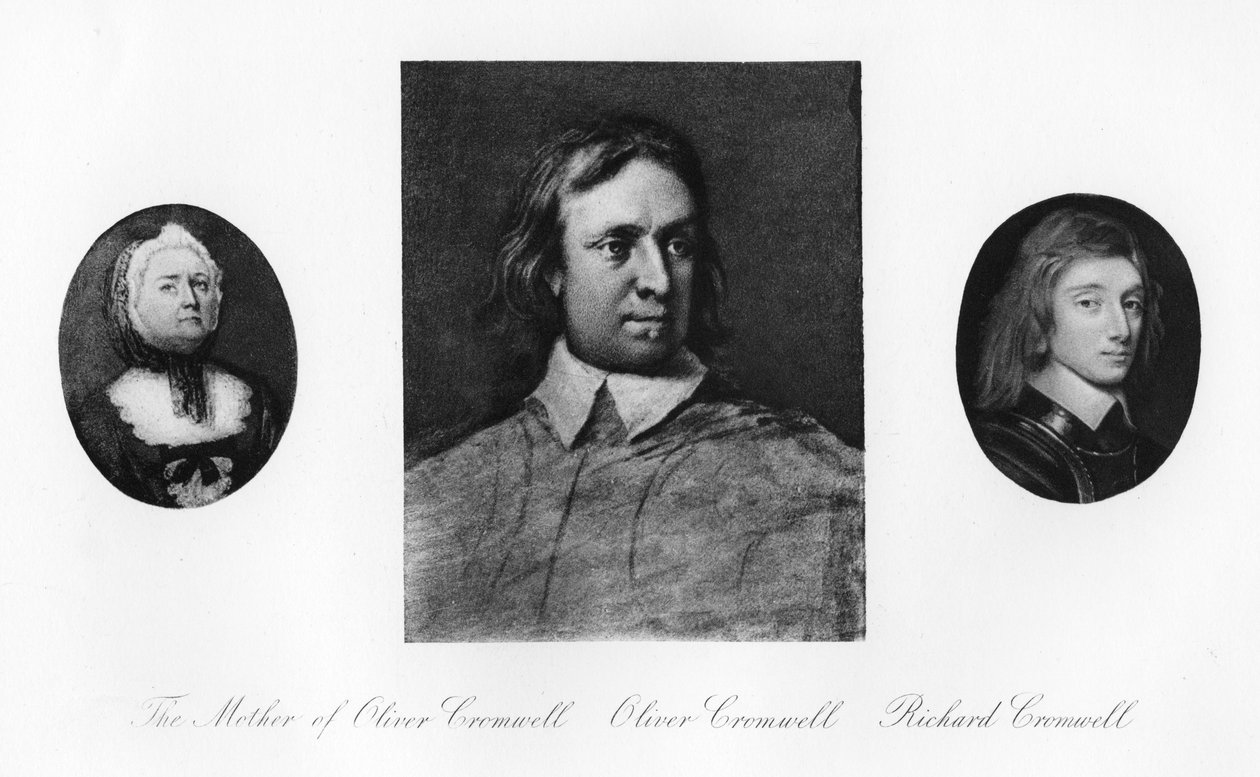 Elizabeth Cromwell, Oliver Cromwell e Richard Cromwell, 1907 de Unbekannt