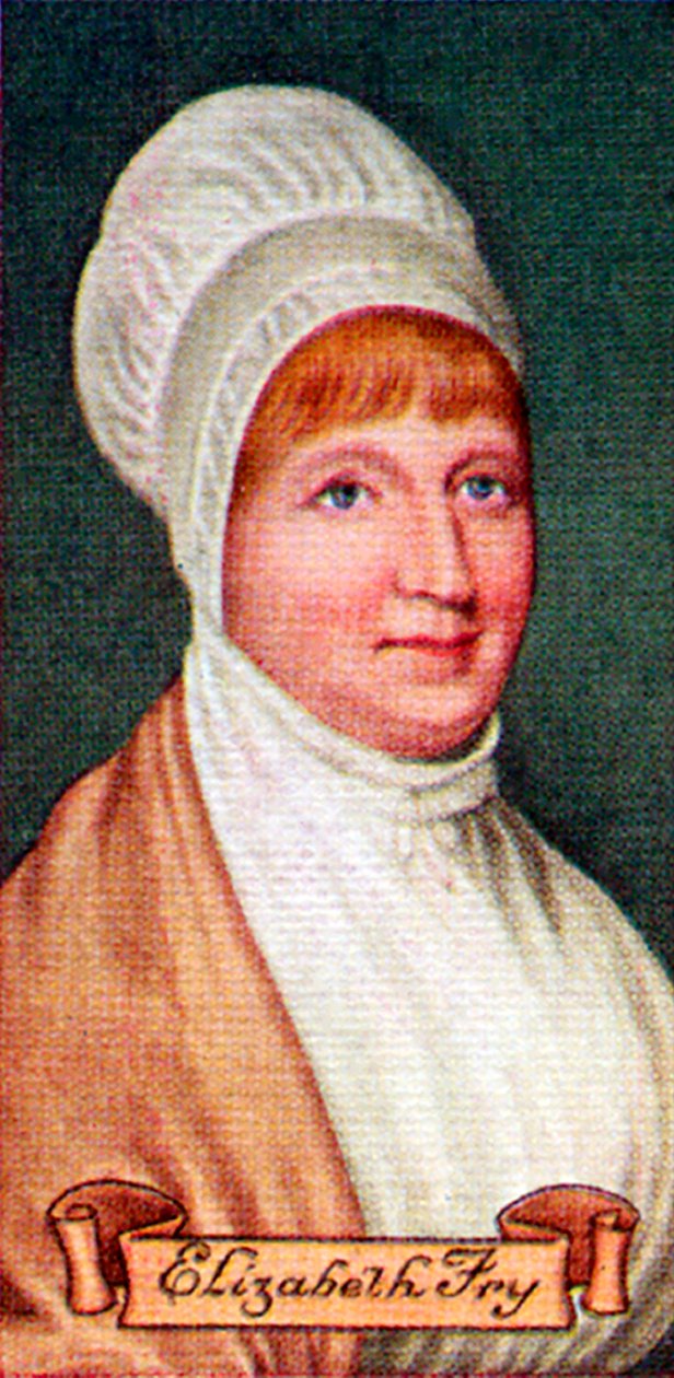Elizabeth Fry, tirada de uma série de cartões de cigarro, 1935 de Unbekannt