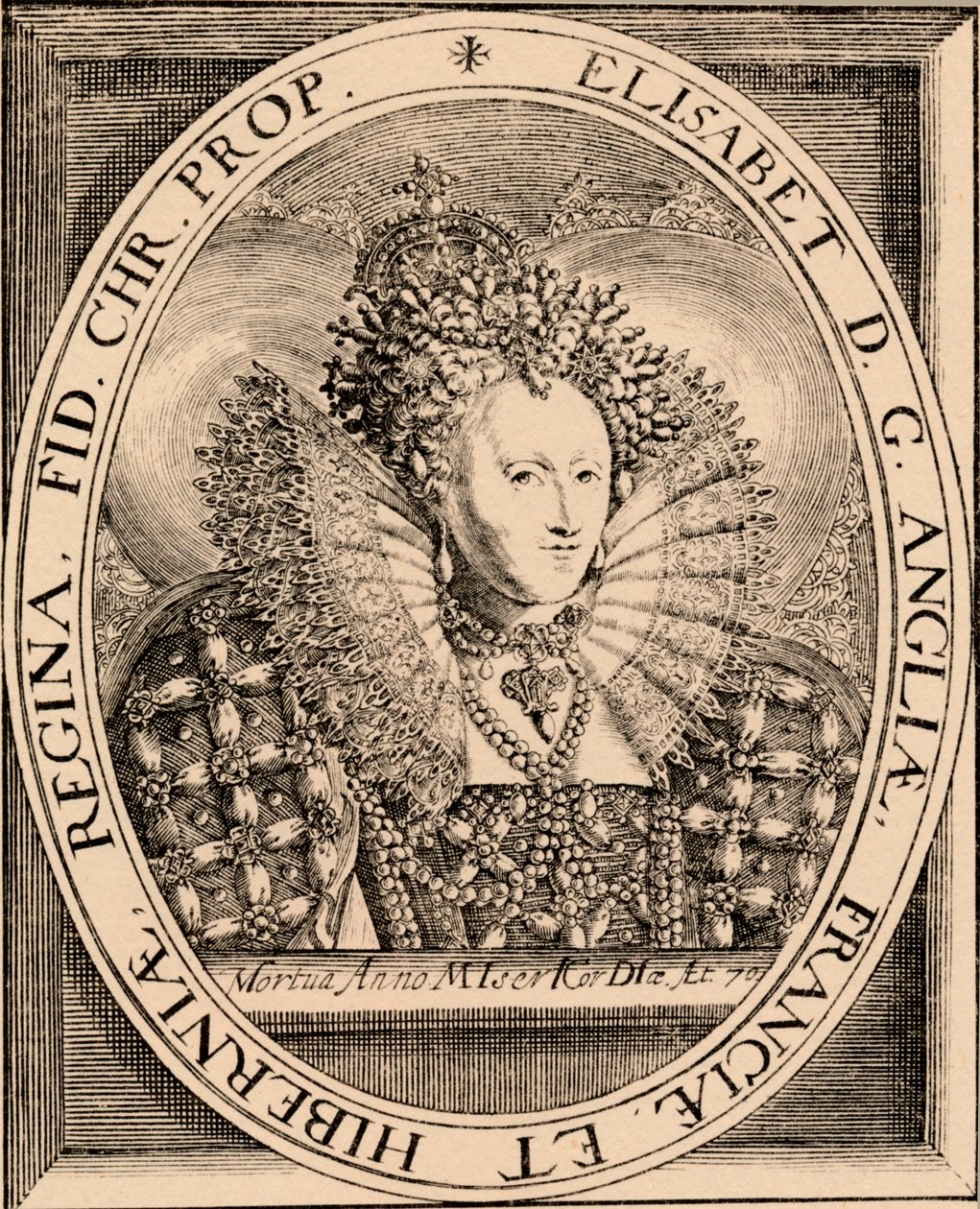 Elizabeth I 1533-1603, Rainha da Inglaterra e Irlanda, 1889 de Unbekannt