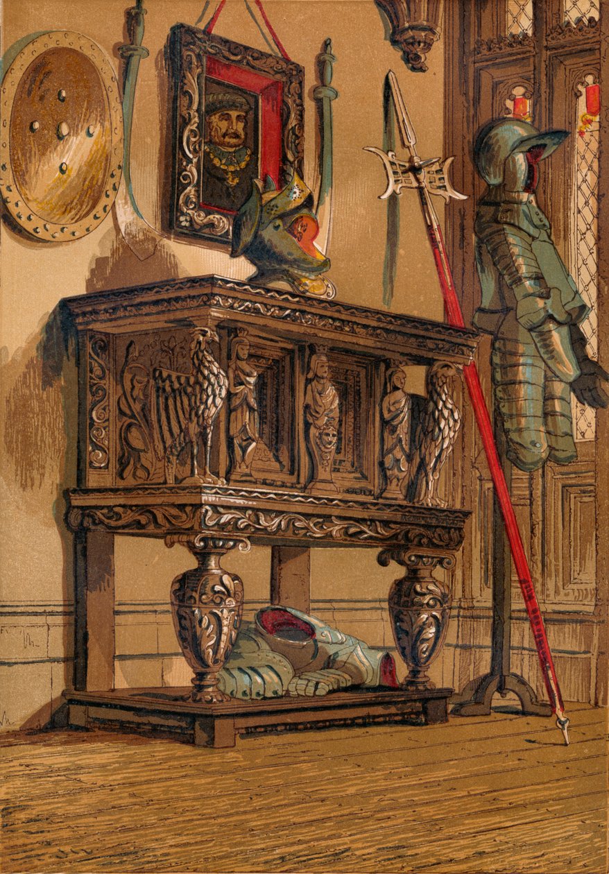 Aparador elizabetano ou armário da corte, c1845, 1864 de Unbekannt