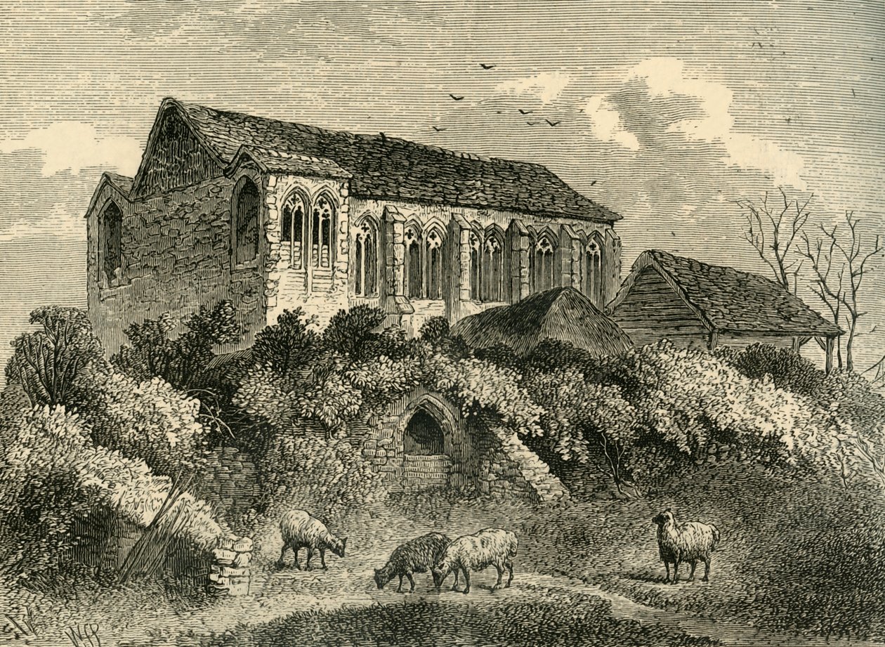 Palácio de Eltham em 1790, c1878. de Unbekannt