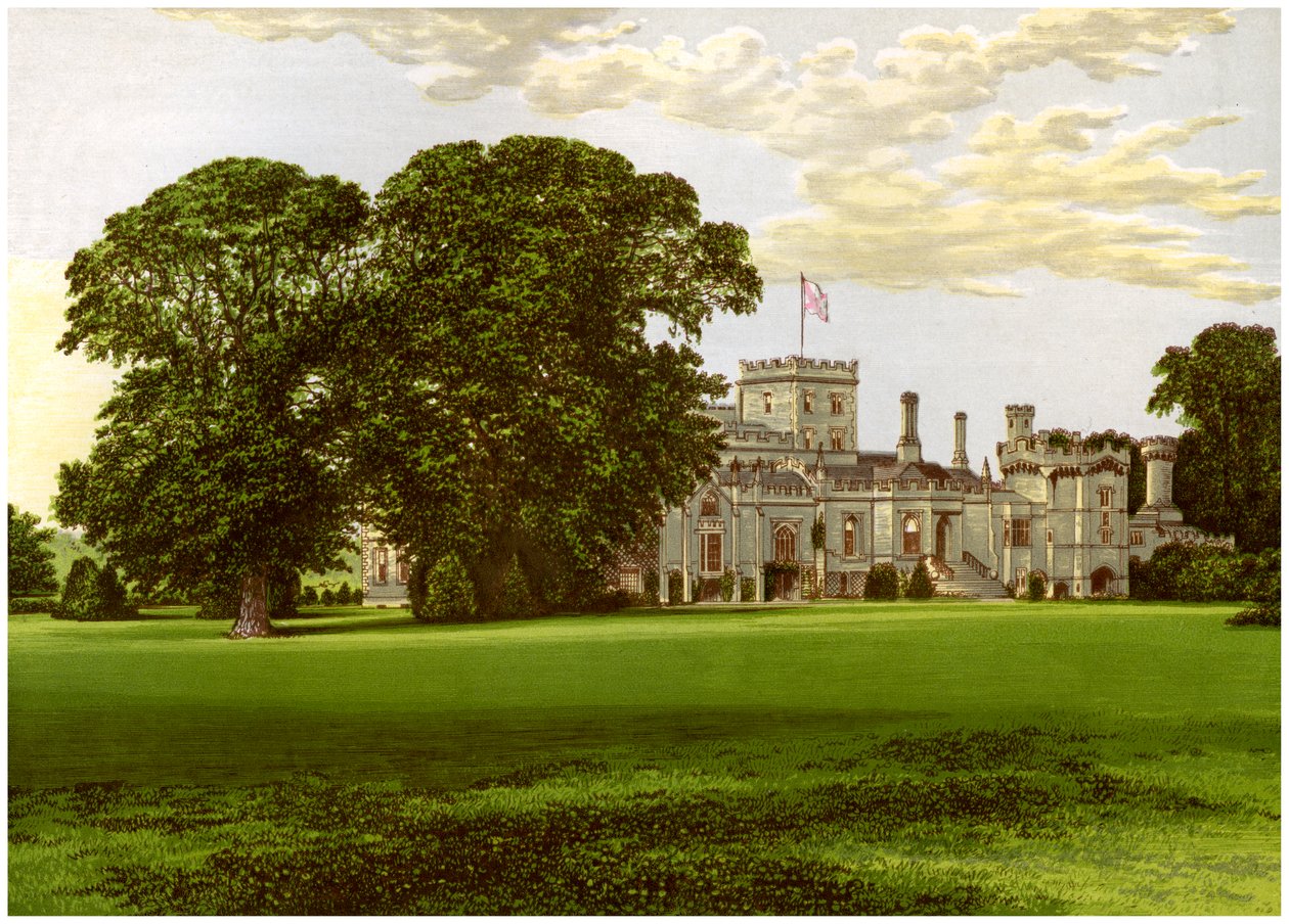 Elton Hall, Northamptonshire, casa do conde de Carysfort, c1880 de Unbekannt