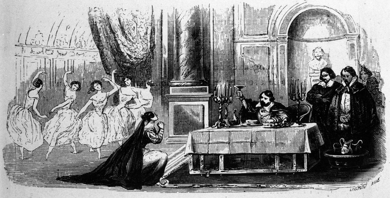 Elvira implora a Don Giovanni que mude seus caminhos, cena de 
