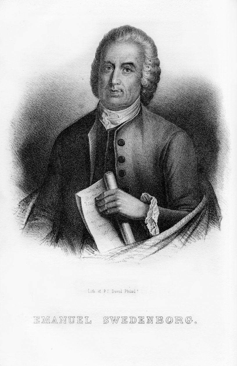 Emanuel Swedenborg, cientista sueco, filósofo e místico, 1854 de Unbekannt