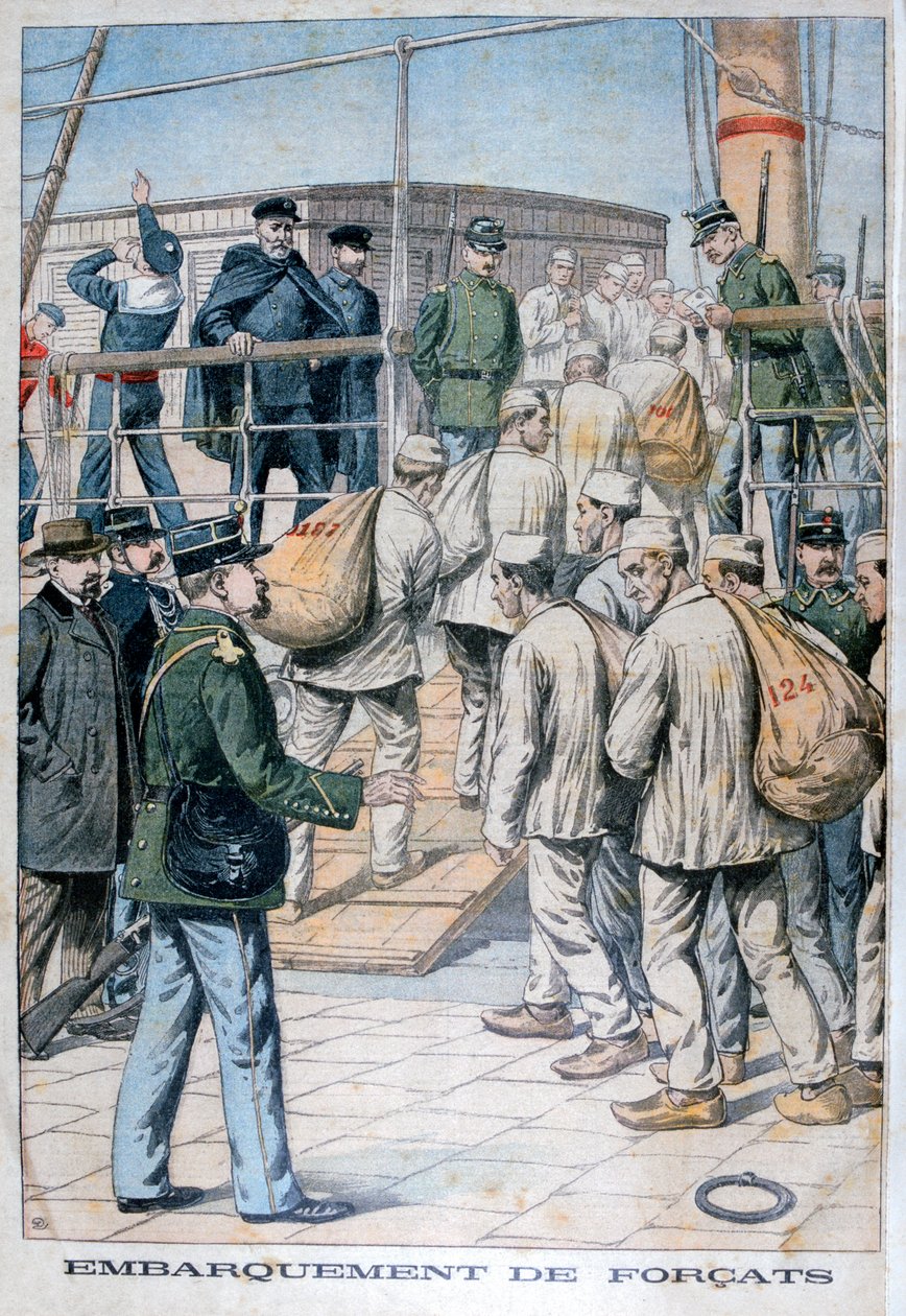 Embarque de condenados pela Guiana Francesa, 1904 de Unbekannt
