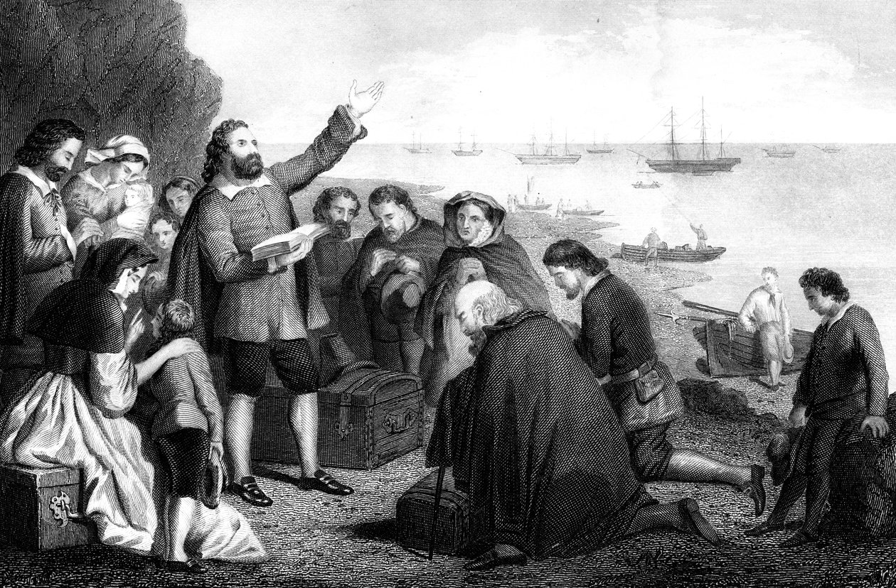 Embarque dos Padres Peregrinos, 1620 de Unbekannt