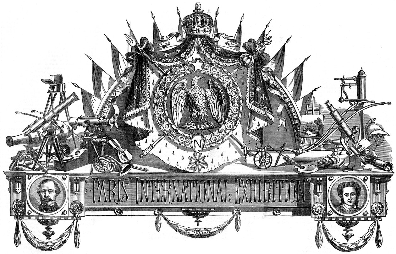 Emblema da Exposição Internacional de Paris, 1867 de Unbekannt