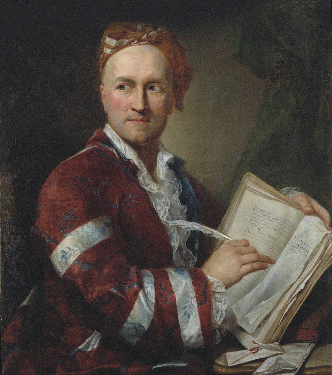Emer de Vattel Portrait of the Neuchâtel scholar, ca 1760.  de Unbekannt