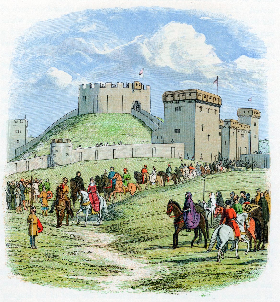 Imperatriz Matilda, filha e herdeira despossuída de Henrique I da Inglaterra, c1860 de Unbekannt