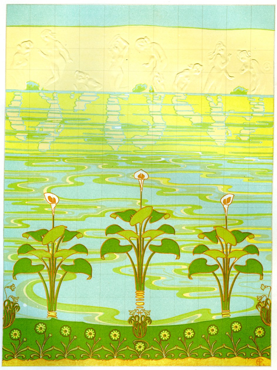 Azulejos esmaltados para banheiro, 1898 de Unbekannt