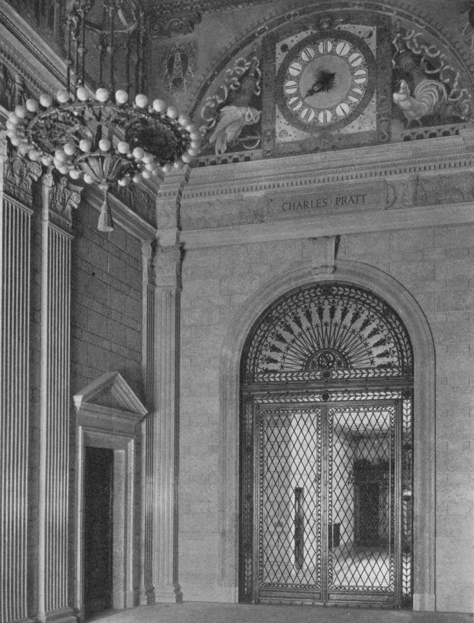 Fim do hall de entrada principal, Standard Oil Building, Nova York, 1924 de Unbekannt