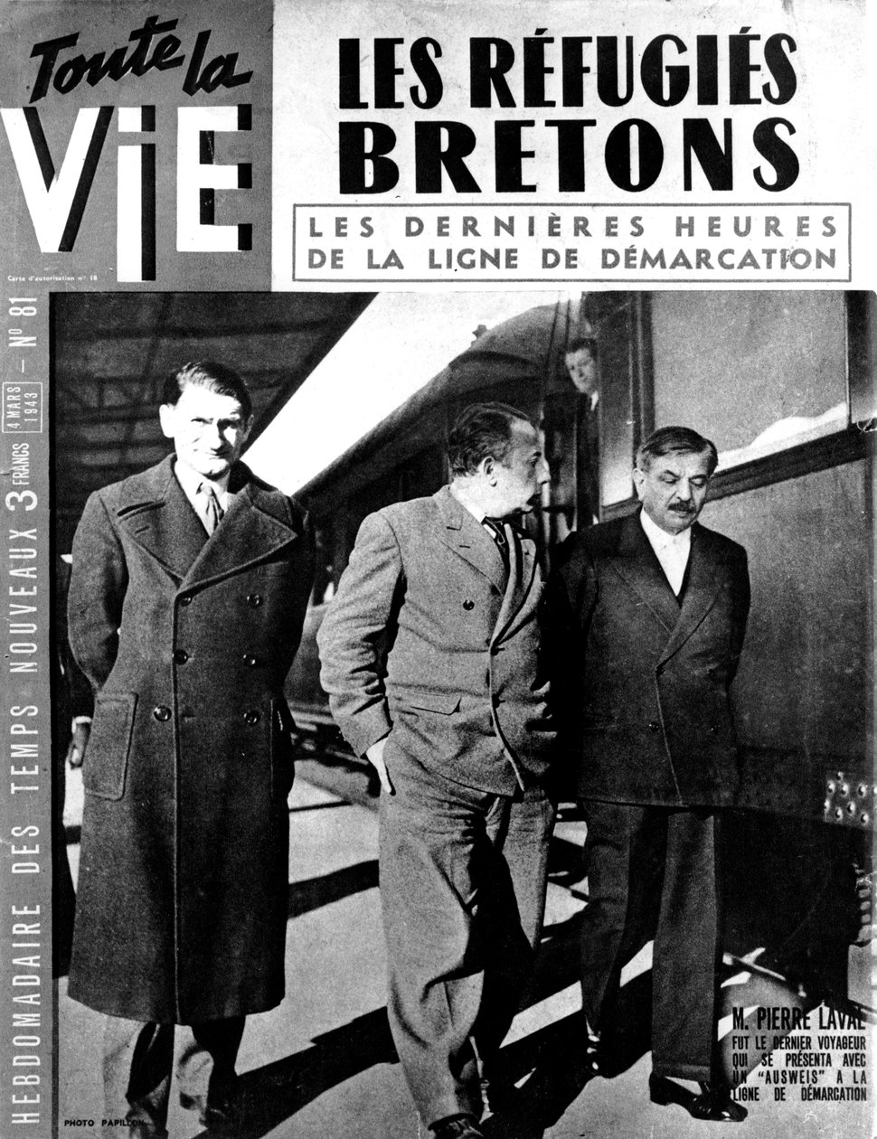 Fim da linha de demarcação entre a Alemanha ocupada e a França de Vichy, 1942 março de 1943 de Unbekannt