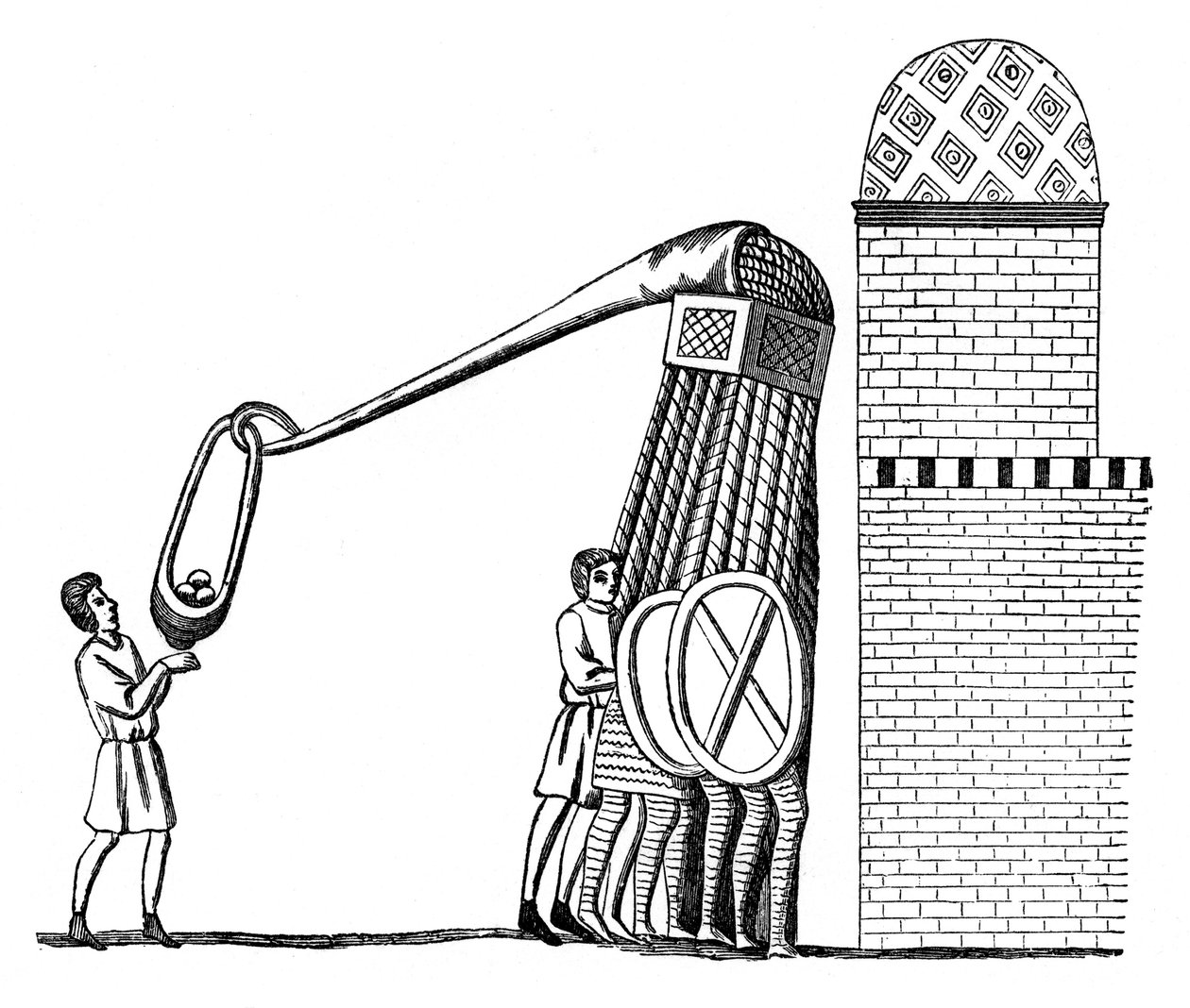 Motor para atirar pedras, 1870 de Unbekannt