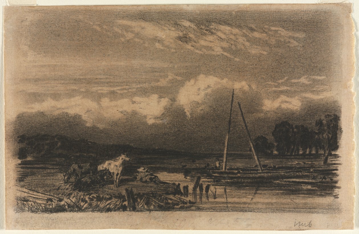 Vista em inglês, depois de Jules Dupré, de 1800. de Unbekannt