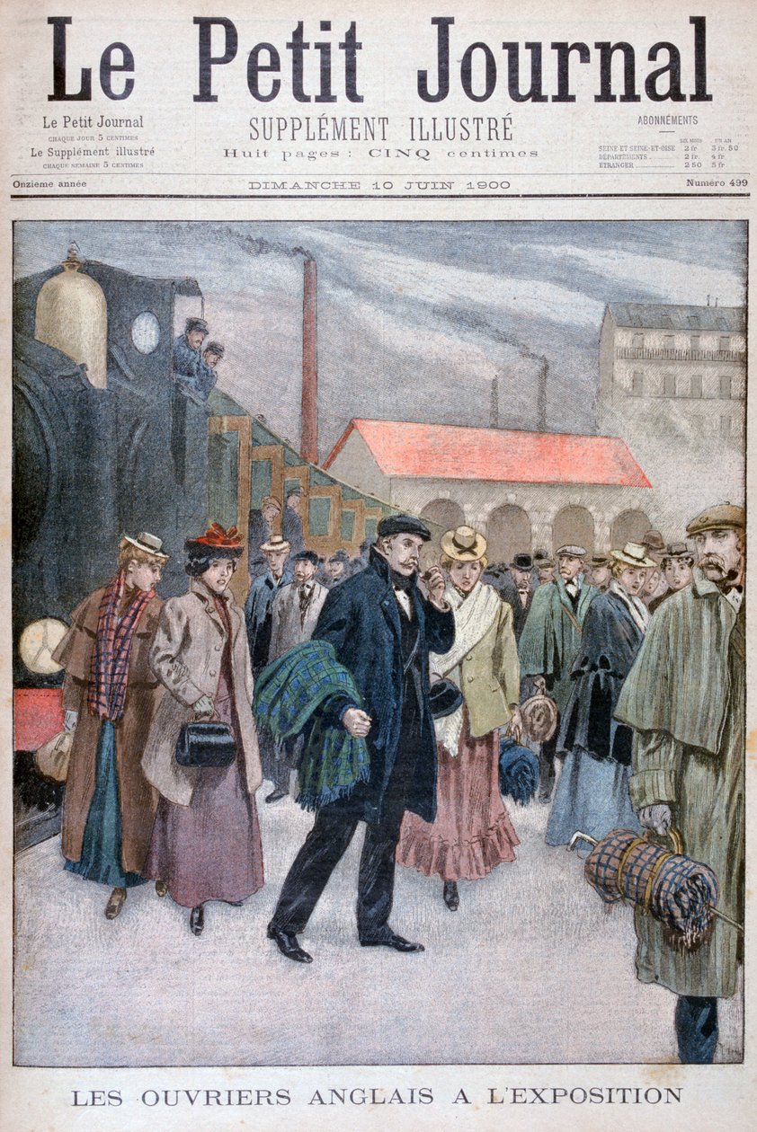 Pessoas inglesas que visitam a Exposição Universal de 1900, Paris, 1900 de Unbekannt