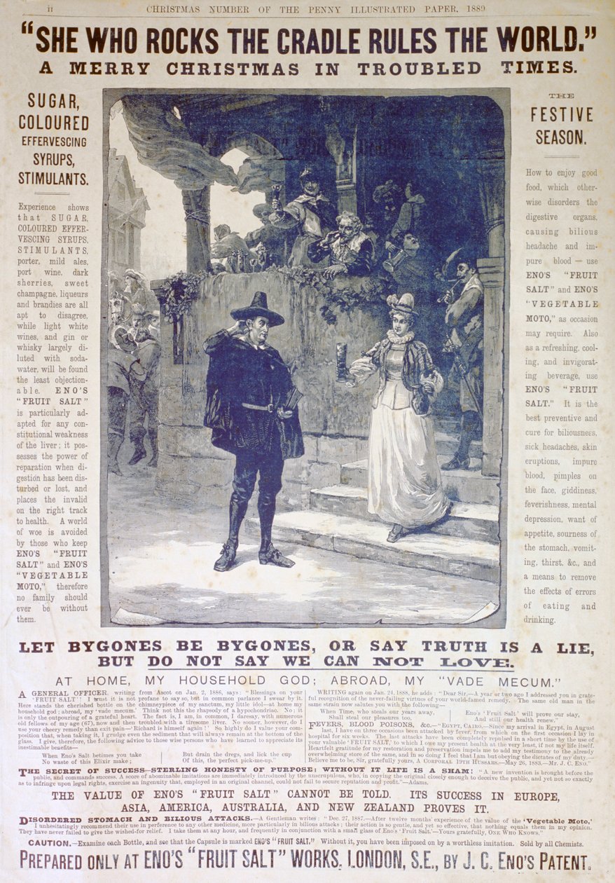 Anúncio de sal de frutas Enos, 1889 de Unbekannt