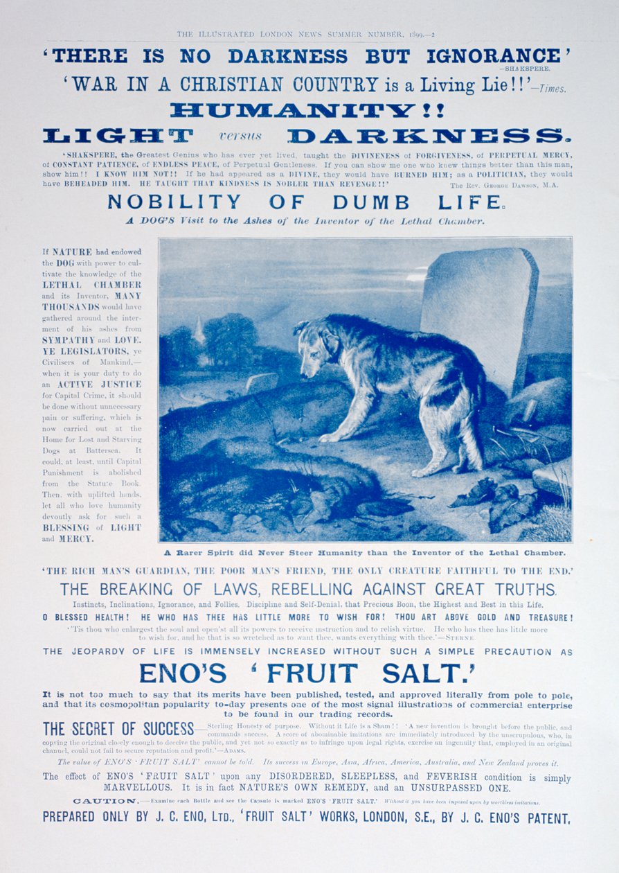 Anúncio de sal de frutas Enos, 1899 de Unbekannt