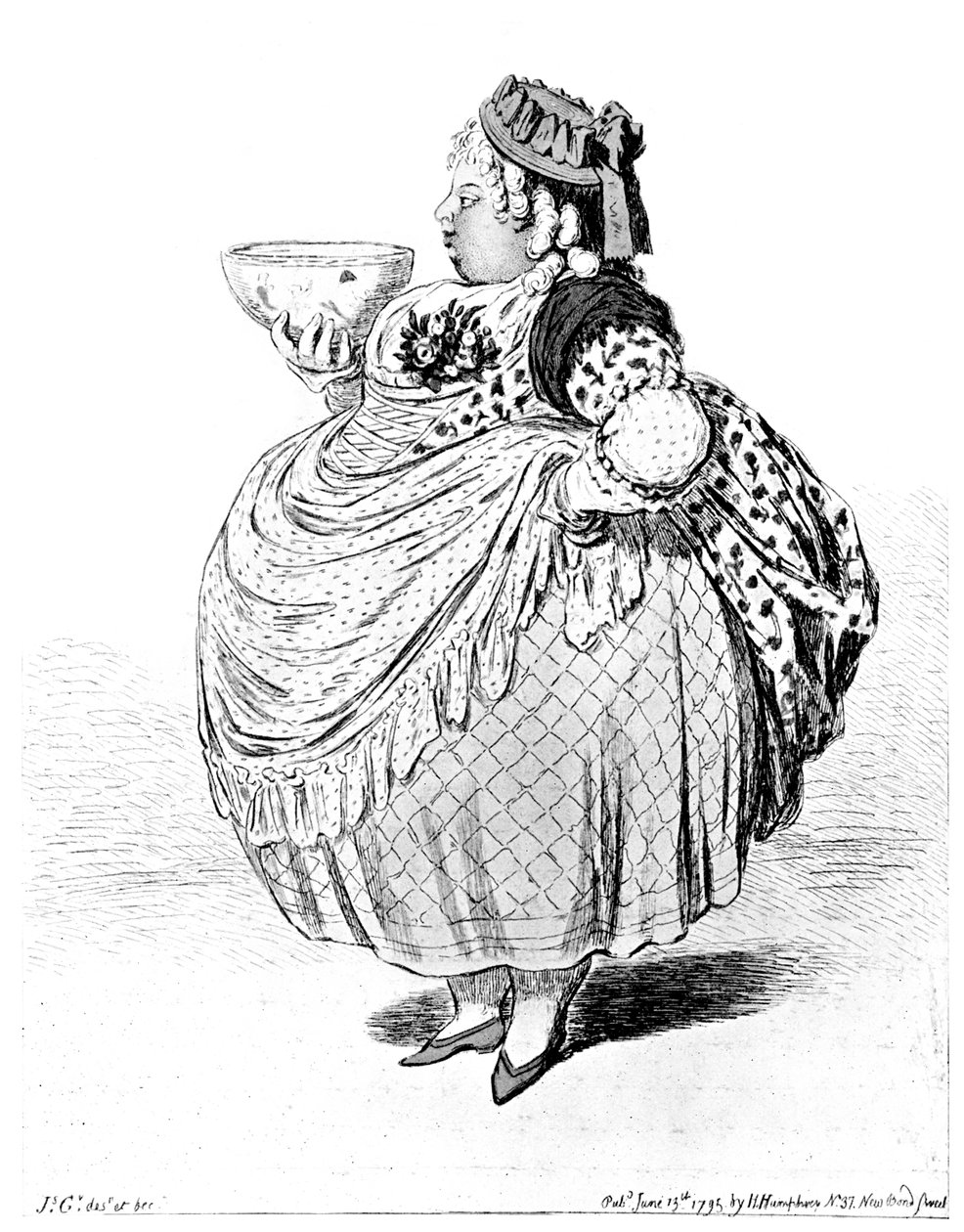 Digite Cowslip com uma tigela de creme, 1795 de Unbekannt