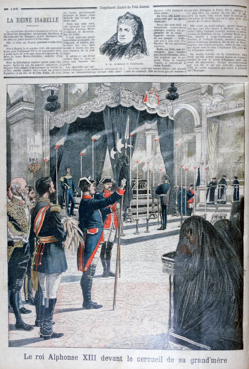Enterro de Isabel II da Espanha, Mosteiro de El Escorial, 1904 de Unbekannt