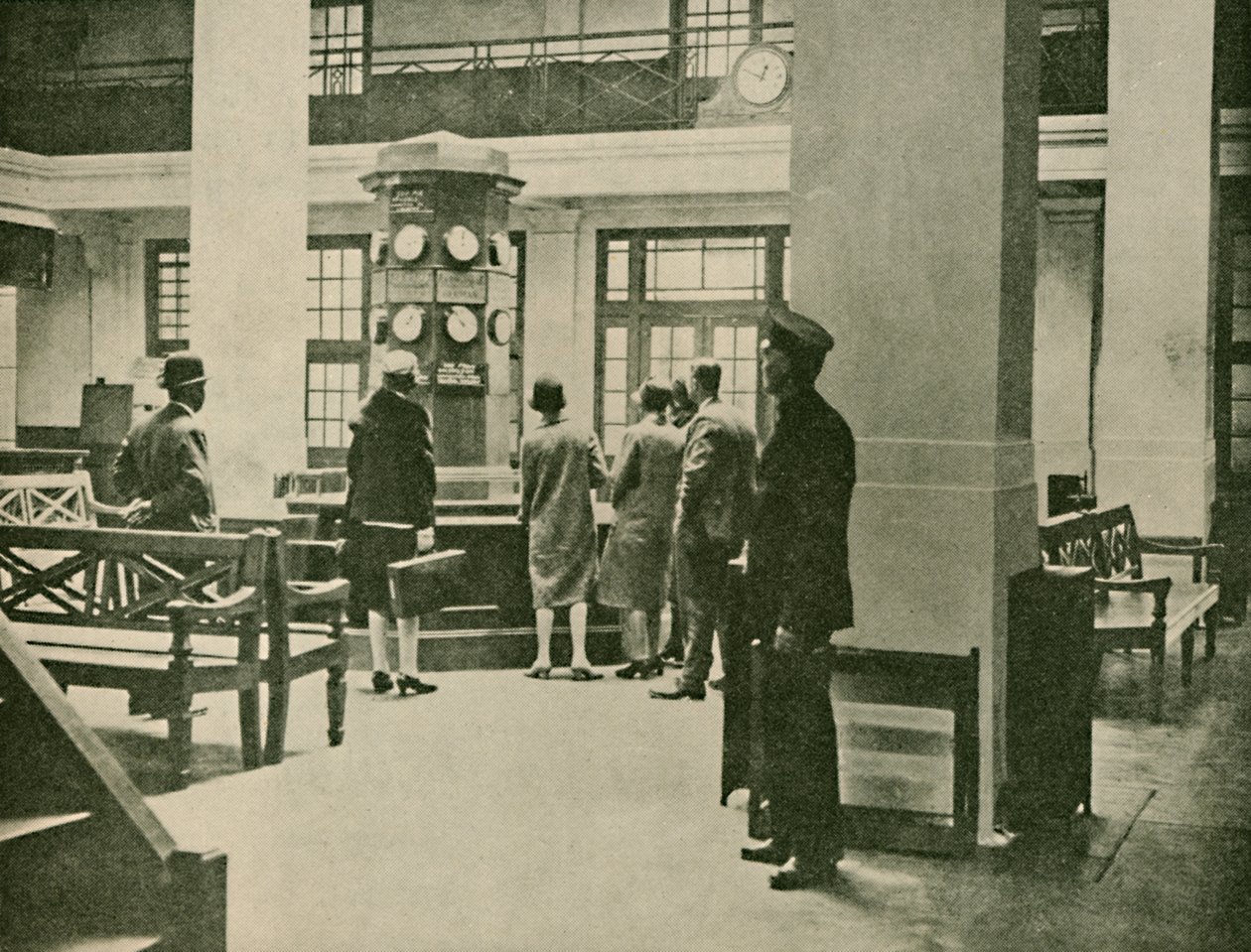 Hall de entrada, Estação Aérea de Londres, 1927 de Unbekannt