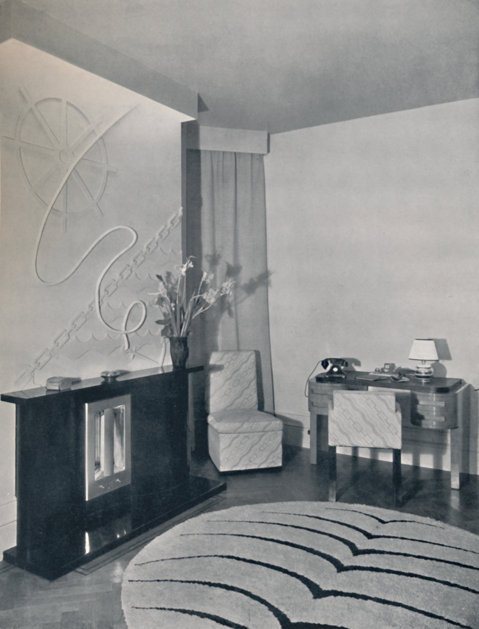 Hall de entrada projetado por Duncan Miller, Londres, Inglaterra, 1936 de Unbekannt