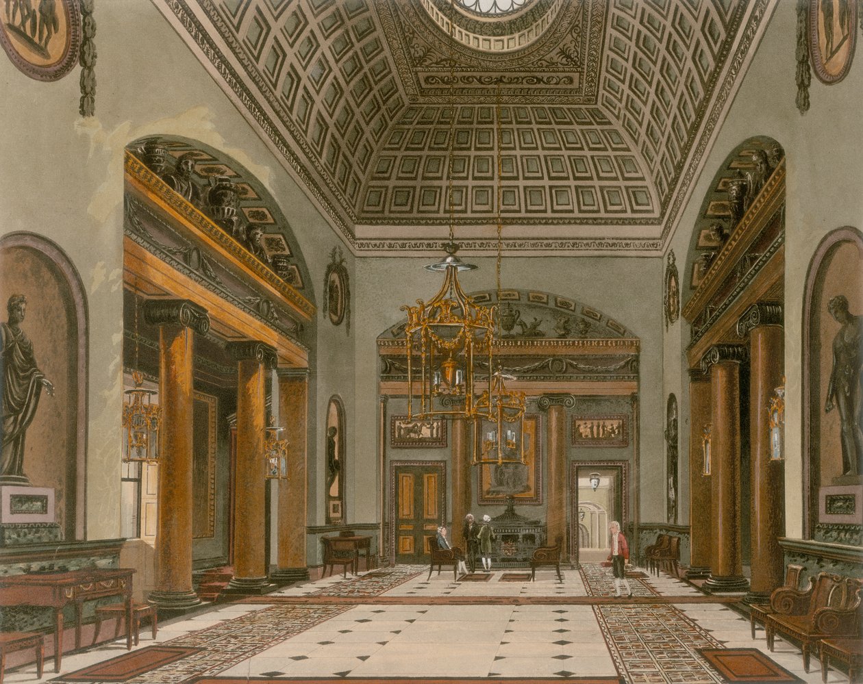 Hall de entrada da Carlton House, Westminster, Londres de Unbekannt