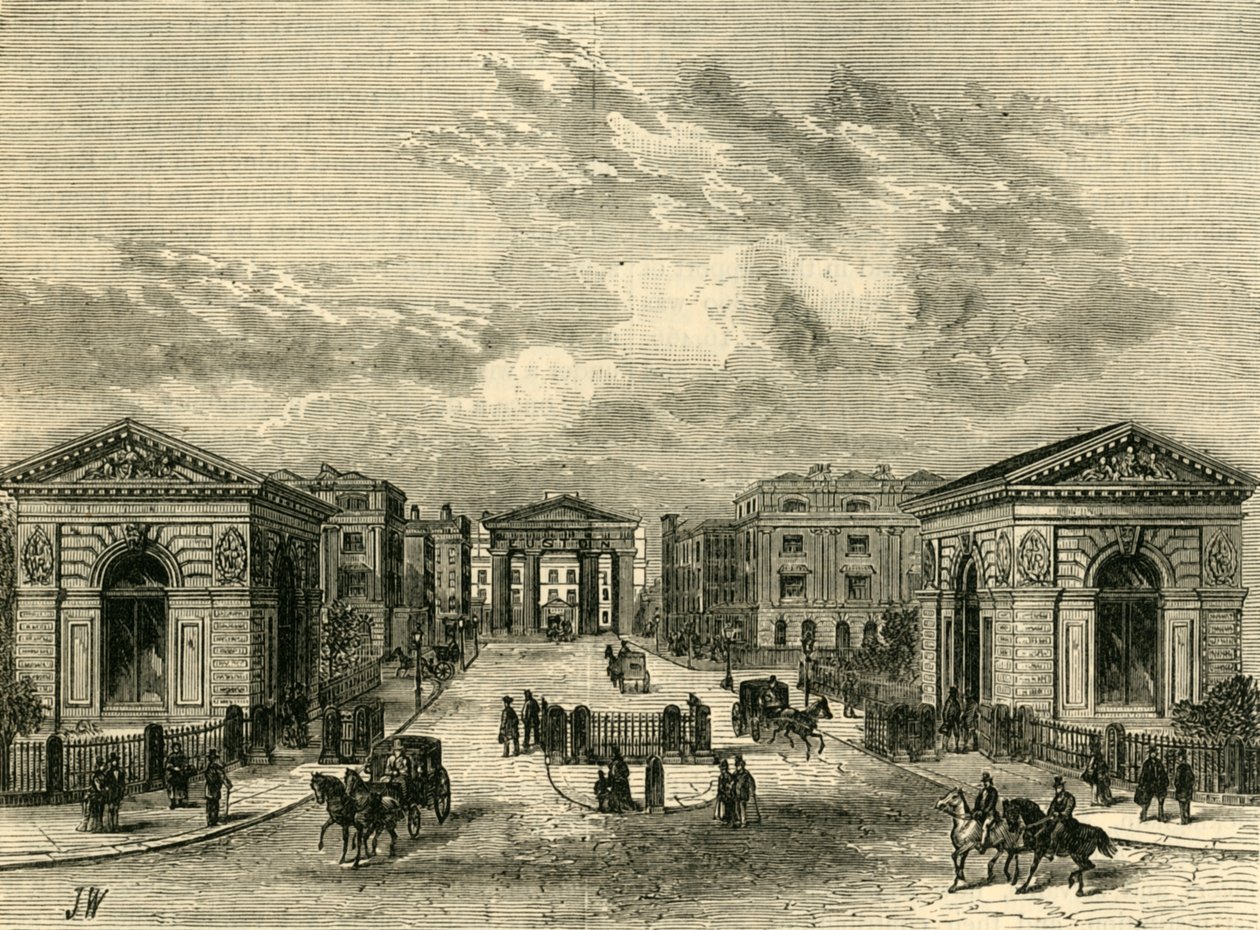 Entrada para a Estação da Praça Euston, c1876. de Unbekannt