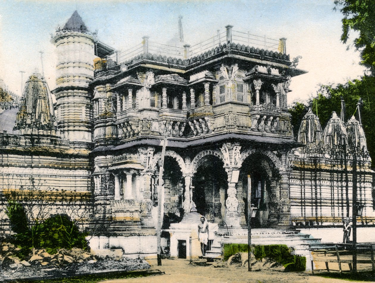 Entrada para o túmulo de Huthi Singhs, Ahmedabad, Índia, início do século XX de Unbekannt