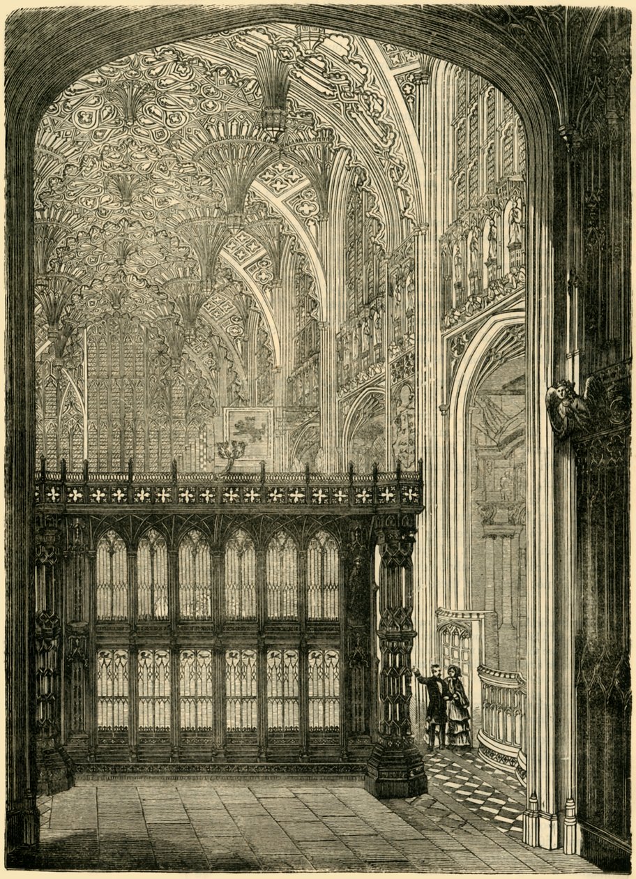 Entrada para a capela do rei Henrique VII, 1881. de Unbekannt
