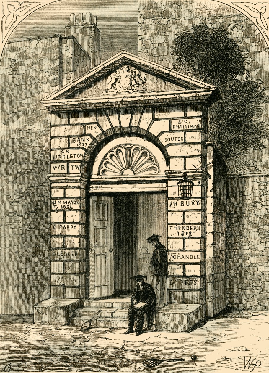 Entrada para a Escola de Westminster, 1881. de Unbekannt