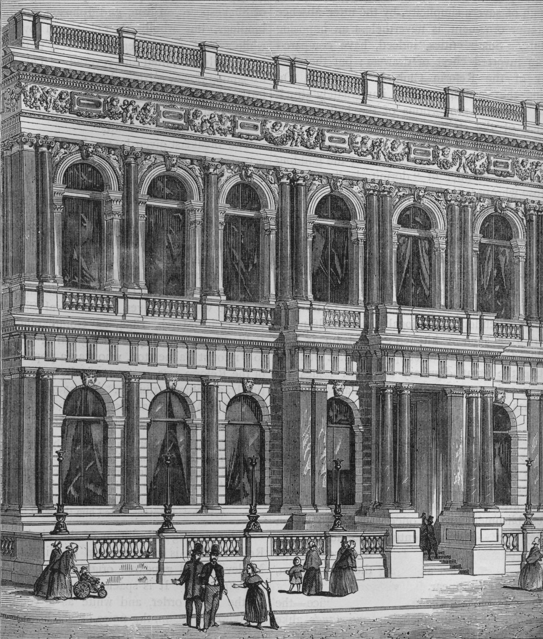 Entrada para o Carlton Club, Westminster, Londres, c1875 1878 de Unbekannt