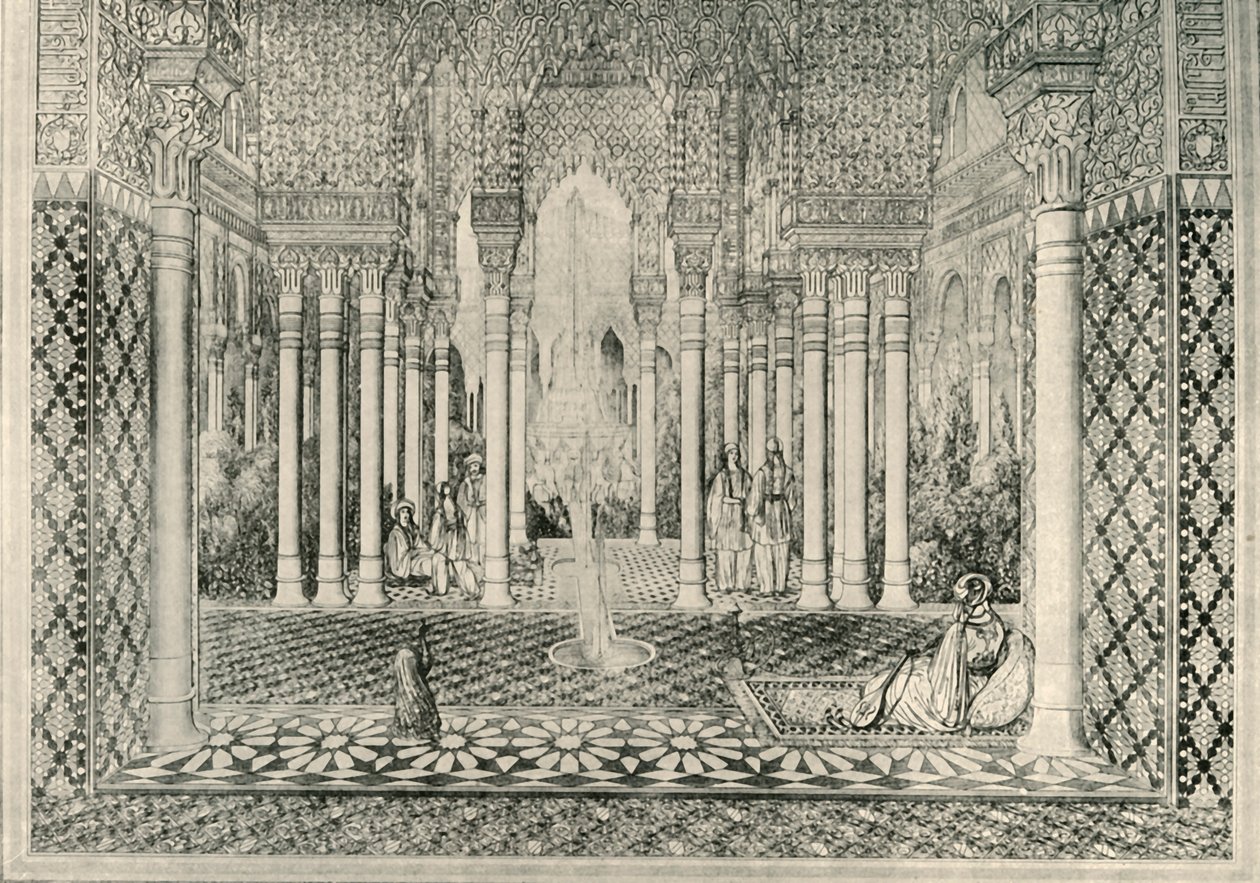 Entrada na corte dos Leões, século XIX, 1907. de Unbekannt
