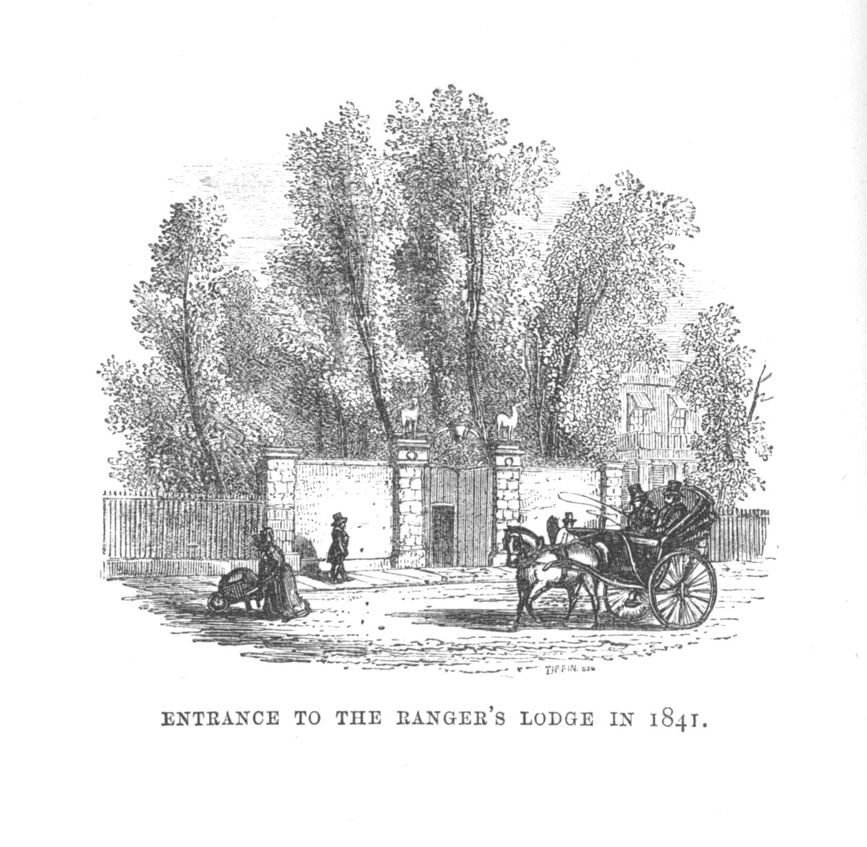 Entrada para o Rangers Lodge em 1841, c1870 de Unbekannt
