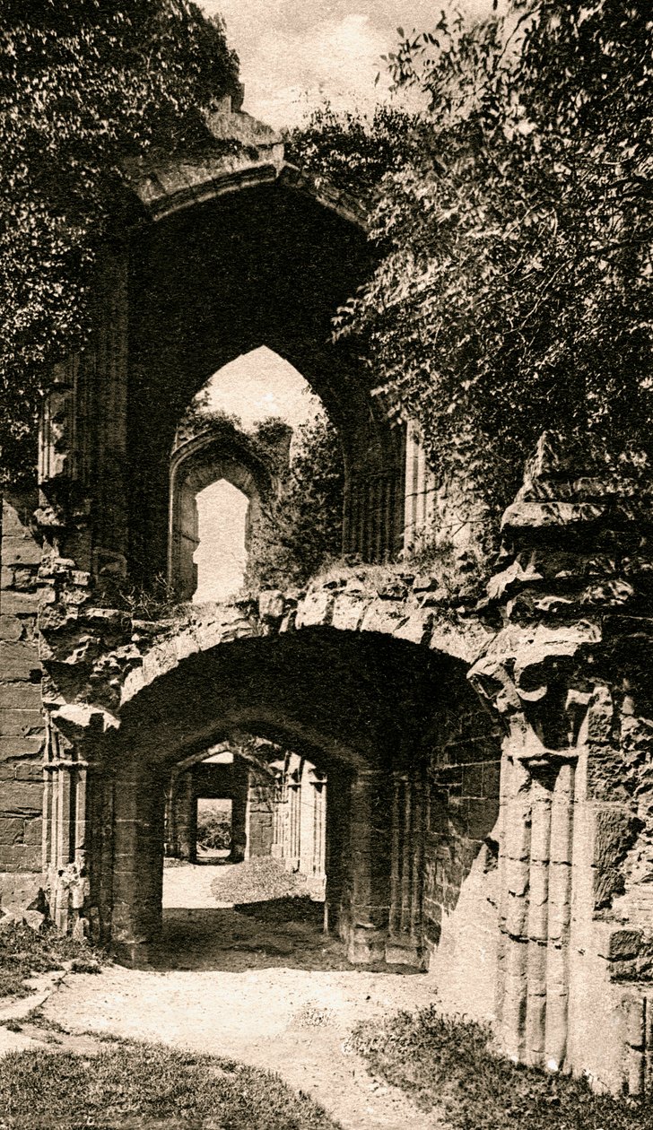 Entrada para a sala de banquetes, Kenilworth Castle, Warwickshire, início do século XX de Unbekannt